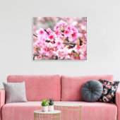 Kirschblüte Japanische Blumenrosa Blume Leinwanddruck (Insitu (Wohnzimmer))