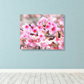 Kirschblüte Japanische Blumenrosa Blume Leinwanddruck (Insitu (Holzboden))