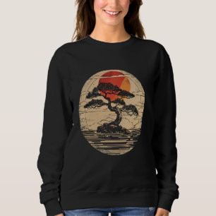 Kirschblüte japanischer Bonsai-Baum japanische Kul Sweatshirt