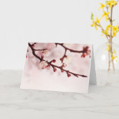 Kirschblüte Karte (Gelbe Blume)