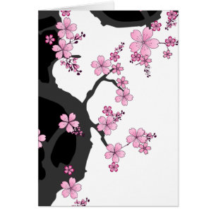 Kirschblüte-Karte