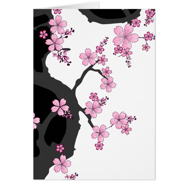 Kirschblüte-Karte (Vorne)
