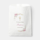 Kirschblüte katholische Mädchen Taufe Geschenktütchen (Vorderseite)