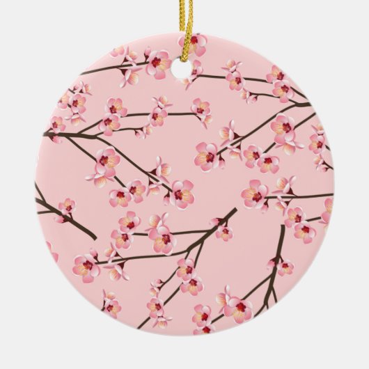 Kirschblüte Keramik Ornament (Vorne)