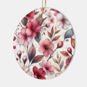 Kirschblüte Keramik Ornament (Links)