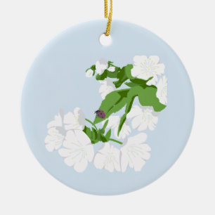 Kirschblüte  keramik ornament