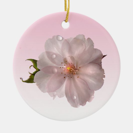 Kirschblüte Keramikornament (Vorne)