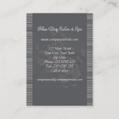 Kirschblüte (Kirschblüte) auf einem hellgrauen Visitenkarte (Rückseite)