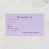 Kirschblüte (Kirschblüte) nachts (auf Blau) Visitenkarte (Rückseite)