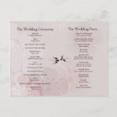 Kirschblüte Kirschblüte und Blumenprogramm Ankündigungspostkarte (Rückseite)