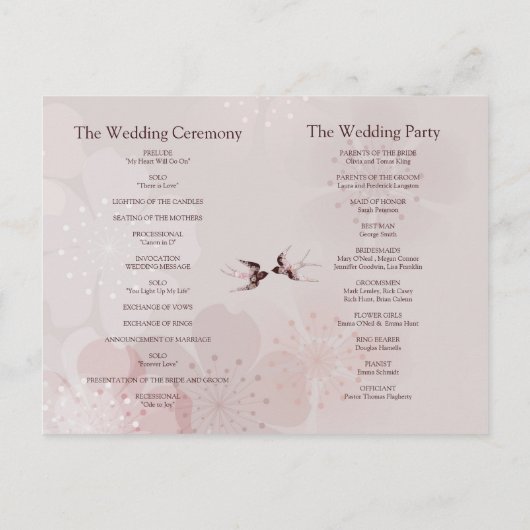 Kirschblüte Kirschblüte und Blumenprogramm Ankündigungspostkarte (Rückseite)