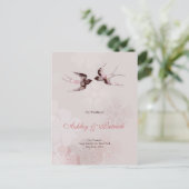 Kirschblüte Kirschblüte und Blumenprogramm Ankündigungspostkarte (Stehend Vorderseite)