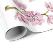 Kirschblüte-Kirschblüten-Druck Geschenkpapier (Rolleneckpunkt)