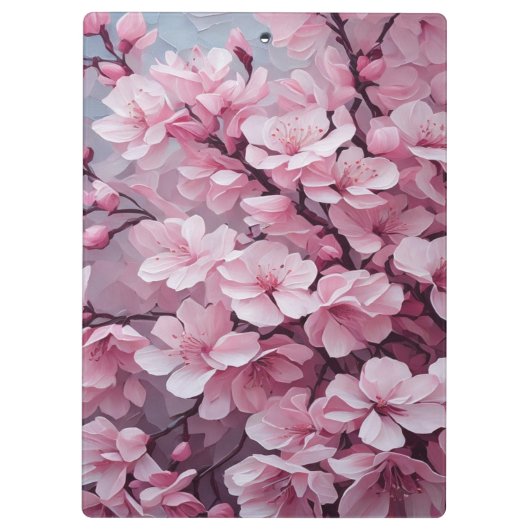 Kirschblüte Klemmbrett (Rückseite)