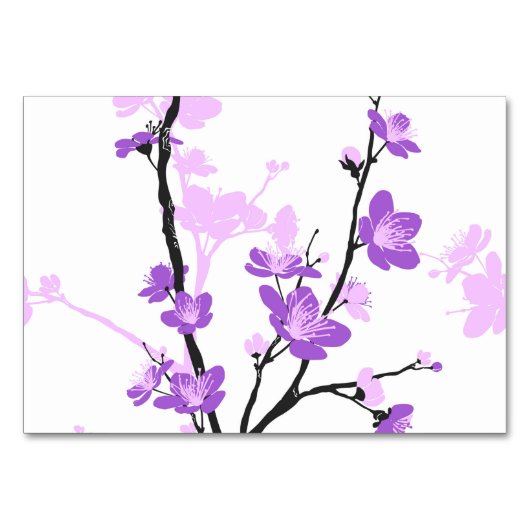 Kirschblüte, königlich lila, Blume, Mädchen Tischnummer (Vorderseite)