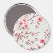 Kirschblüte Magnet (Vorderseite/Rückseite)