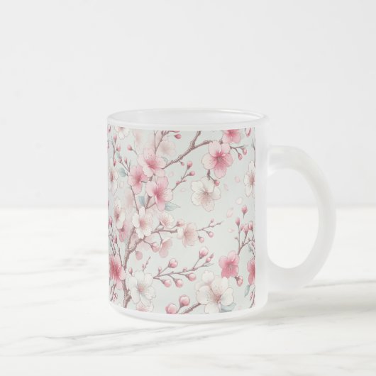 Kirschblüte Mattglastasse (Rechts)
