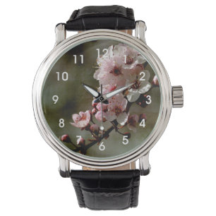 Kirschblüte mit Blumen Armbanduhr