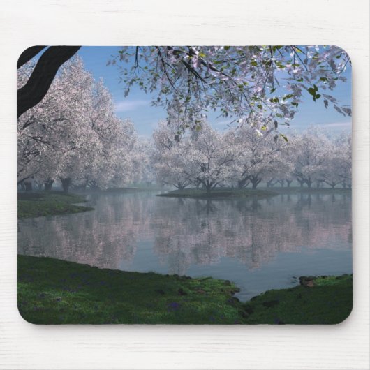 Kirschblüte Mousepad (Vorne)