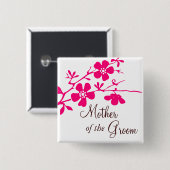 Kirschblüte Mutter des Raubknopfs Button (Vorne & Hinten)