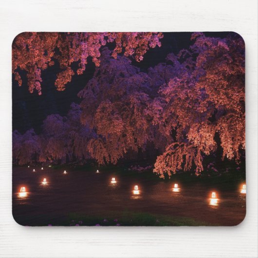 Kirschblüte (Nacht) Mousepad (Vorne)