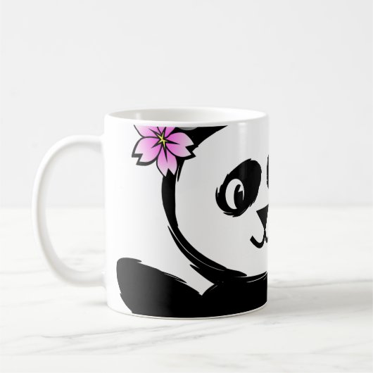 Kirschblüte-Panda Kaffeetasse (Links)