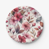 Kirschblüte Pappteller (Vorderseite)