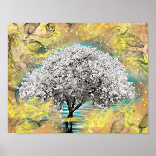 Kirschblüte Poster (Vorne)