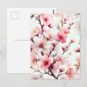 Kirschblüte Postkarte (Vorne/Hinten)