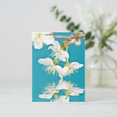 Kirschblüte Postkarte (Stehend Vorderseite)