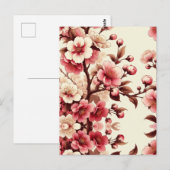 Kirschblüte Postkarte (Vorne/Hinten)