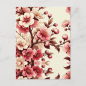 Kirschblüte Postkarte (Vorderseite)