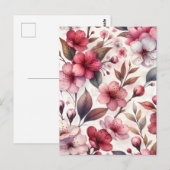 Kirschblüte Postkarte (Vorne/Hinten)