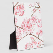 Kirschblüte rosa Blume Aquarell Fotoplatte (Seite)