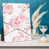 Kirschblüte rosa Blume Aquarell Fotoplatte (Seite)