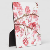 Kirschblüte Rosa Blume Blumenwasser Fotoplatte (Seite)