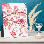 Kirschblüte Rosa Blume Blumenwasser Fotoplatte (Seite)