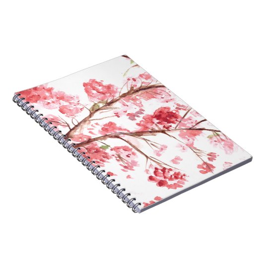 Kirschblüte rosa Blume florale Sakura Japanisch Notizblock (Rechte Seite)
