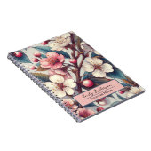 Kirschblüte rosa Blume geblümter Japanischer Sakur Notizblock (Rechte Seite)