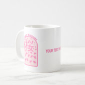 Kirschblüte rosa Blume Japan Kaffeetasse (Vorderseite Links)