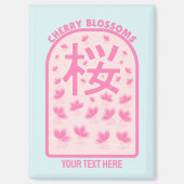 Kirschblüte rosa Blume Japan Magnet (Vorderseite)