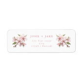 Kirschblüte rosa Blume Rücksendeadresse (Vorne)