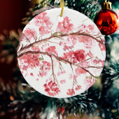 Kirschblüte Rosa Blume Sakura Aquarell Keramikornament