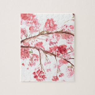 Kirschblüte rosa Blume Sakura asiatisch Japanisch Puzzle