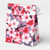 Kirschblüte Rosa Blumengartenmuster Geschenkschachtel (Rückseite)