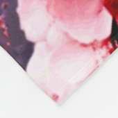 Kirschblüte rosa Blumenmuster Fleecedecke (Ecke)