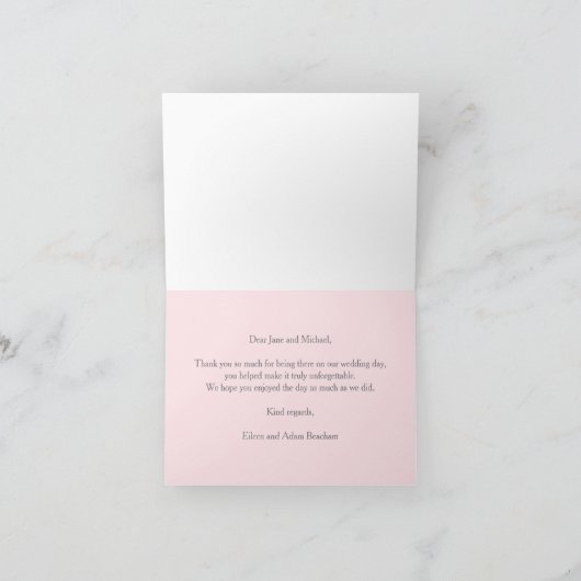 Kirschblüte (Sakura) auf der grauen Hochzeit Viele Einladung (Innenseite)