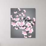 Kirschblüte, Sakura auf schwarzem Hintergrund Leinwanddruck<br><div class="desc">Kirschblüte (Sakura) auf schwarzem Hintergrund Wrapped Canvas</div>