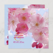 Kirschblüte/Sakura Einladungen zur Hochzeit (Vorne/Hinten)