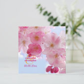 Kirschblüte/Sakura Einladungen zur Hochzeit (Stehend Vorderseite)